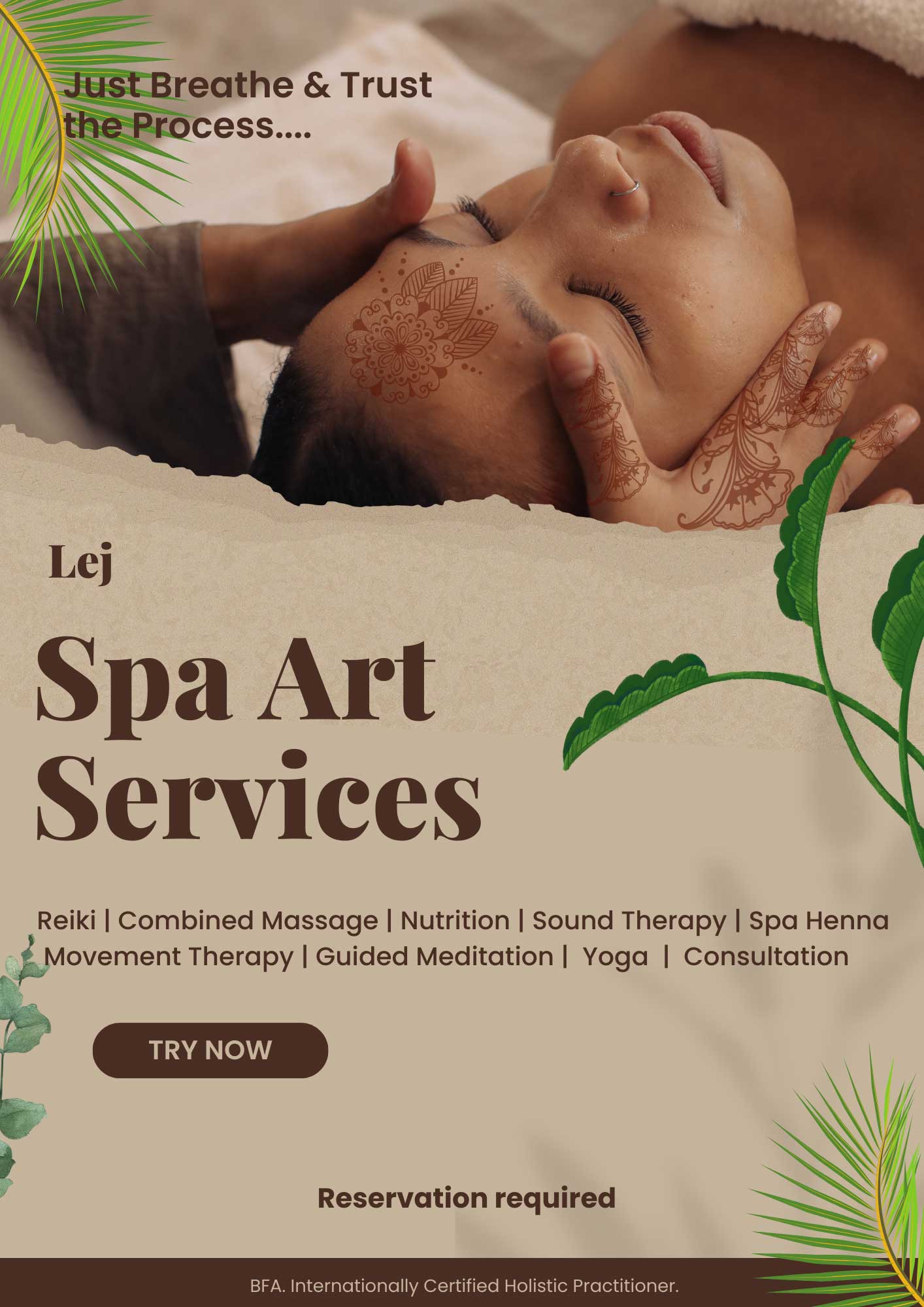 Copy of Brown and Beige Modern Beauty Spa Poster 1